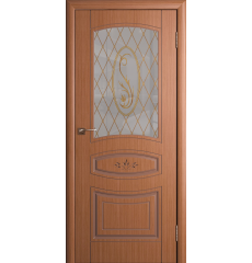 Дверь деревянная межкомнатная шпон Милена Орех СатинШ